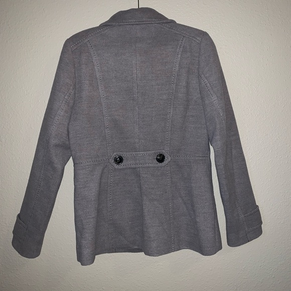 Grey pea coat - Picture 4 of 10